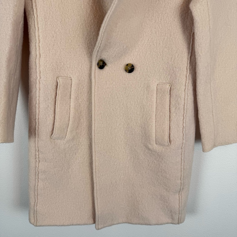 JCrew Daphne Topcoat in Italian Boiled Wool Cream Off White 4 - Picture 4 of 12